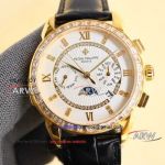 Perfect replica of new Patek Philippe gold diamond bezel Swiss mechanical watch (1)_th.jpg